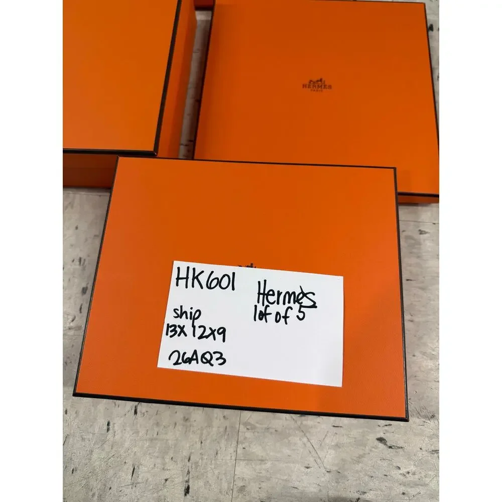 Hermès Paris Orange Gift Boxes Lot of 5 Assorted Sizes Authentic Empty Boxes